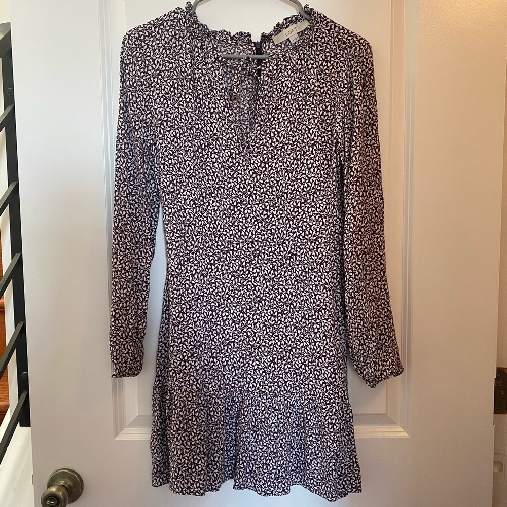 Loft dress size 4 purple